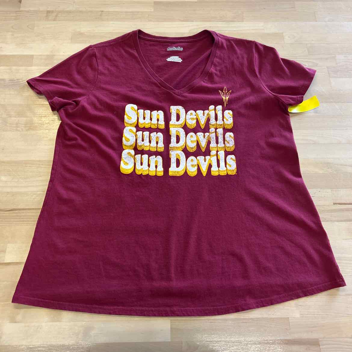 ASU Size XL Burgandy T-shirt