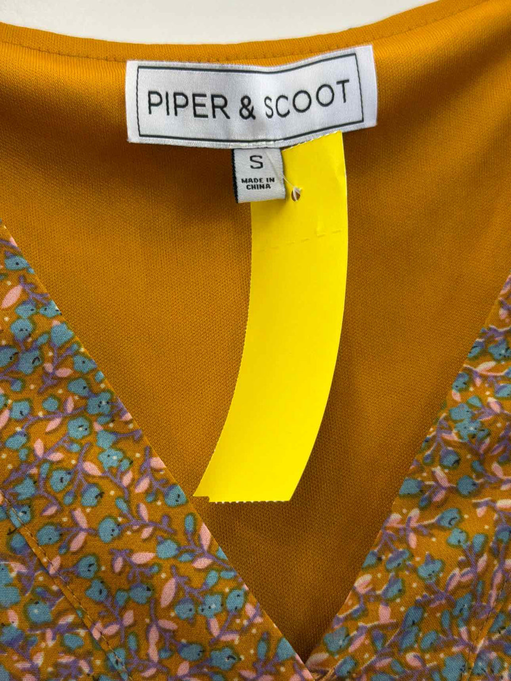 Piper Scoot Size S Orange Dress