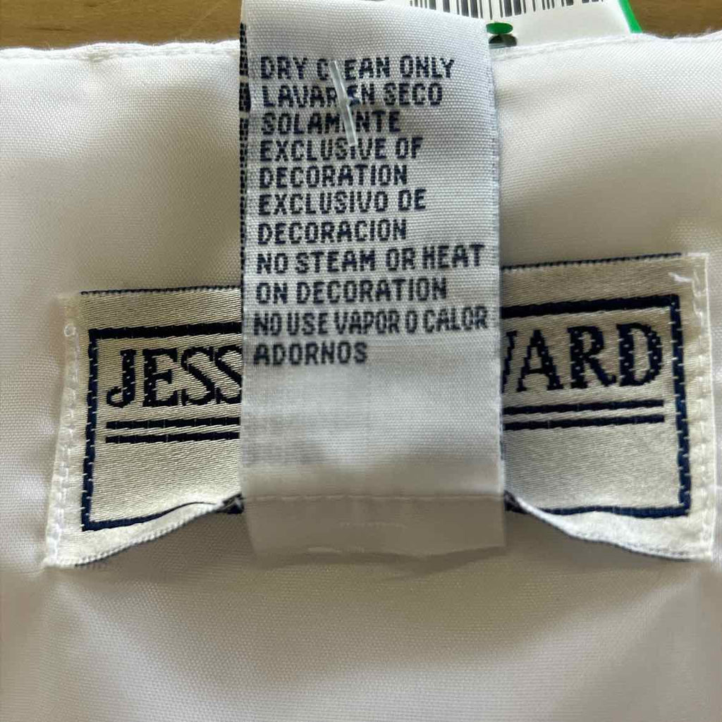 Jessica Howard Size 10 White Polyester Preloved 2 Piece Set