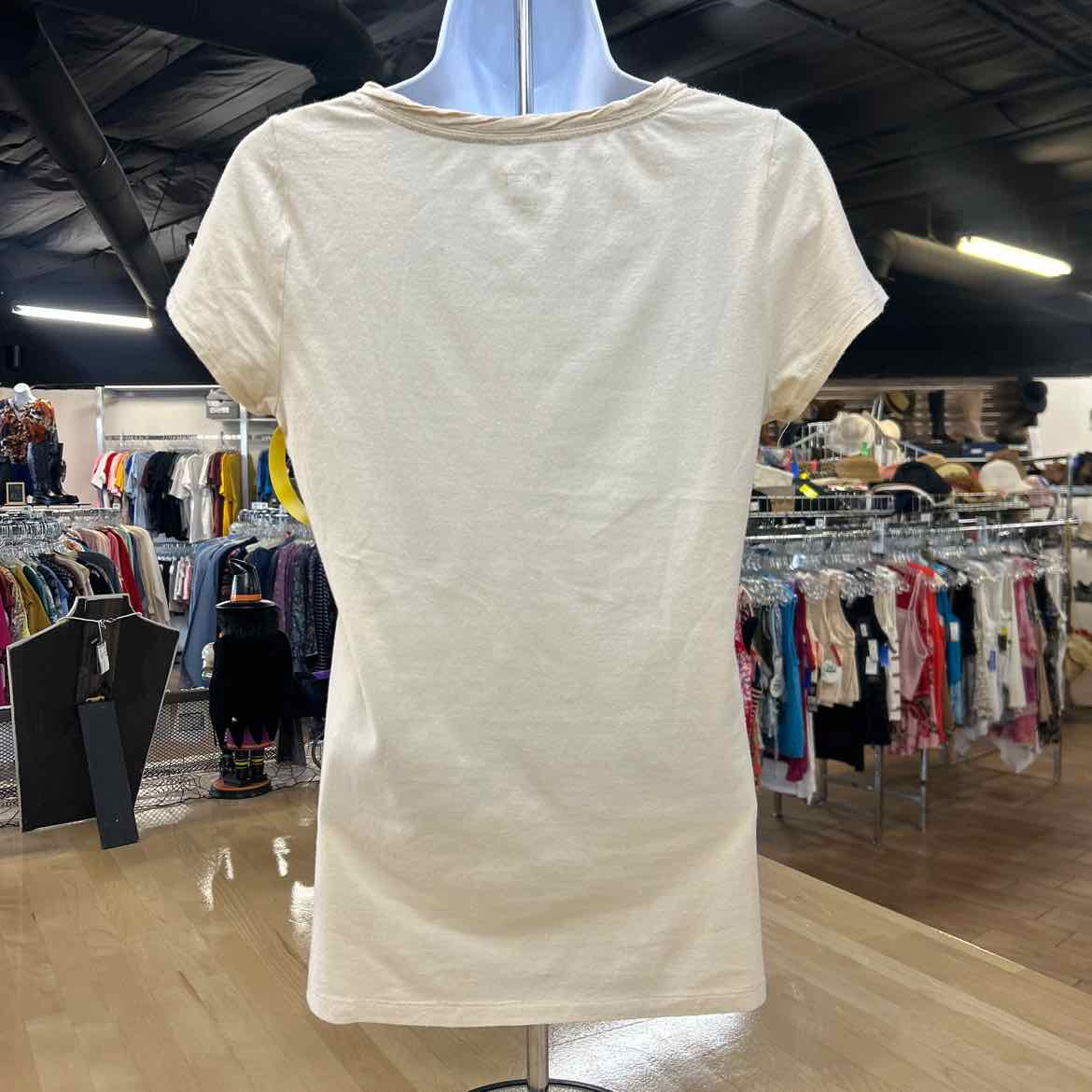 Loft Size S Off White Preloved T-Shirt SS
