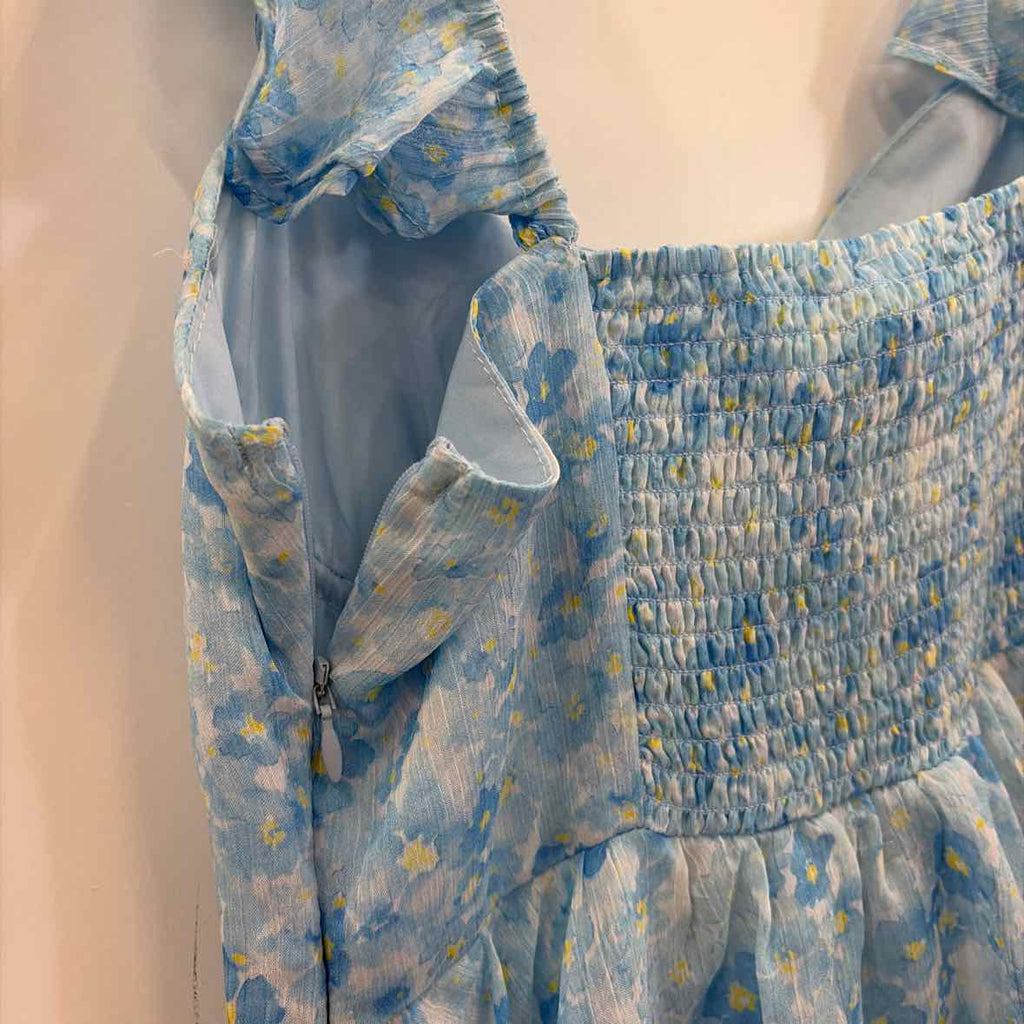 Astr the Label Women's Midsummer Tiered Maxi Dress - Blue Floral