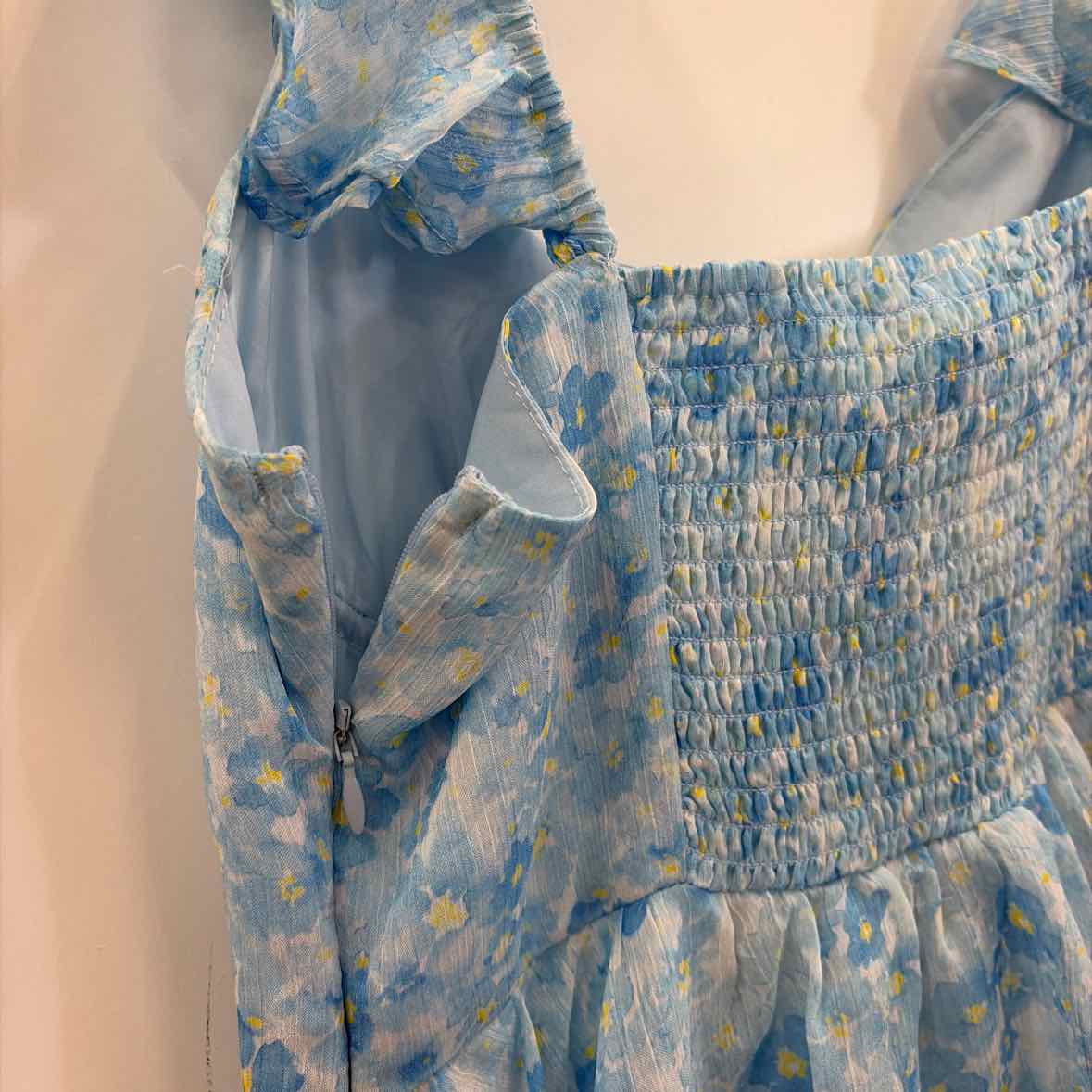 Astr the Label Women's Midsummer Tiered Maxi Dress - Blue Floral