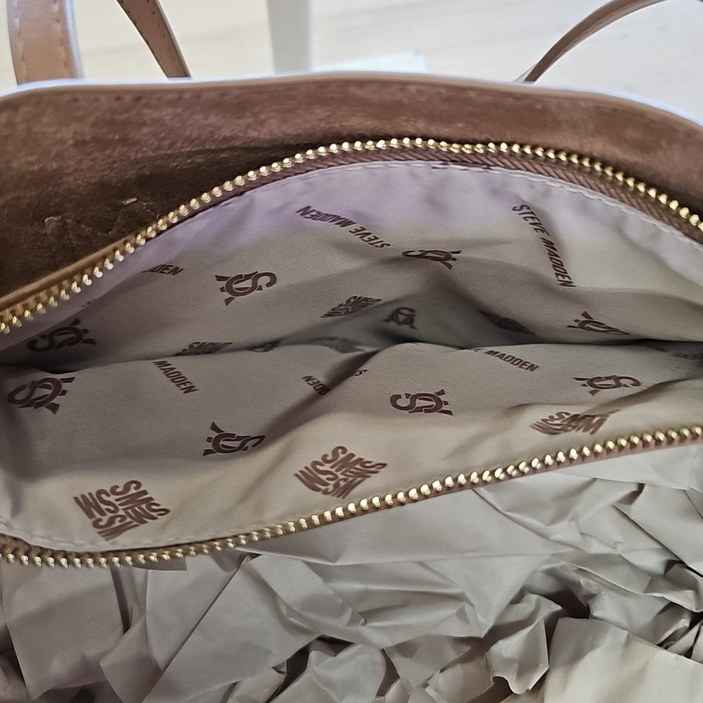 Steve Madden Joe Medium Tote Bag - Cognac