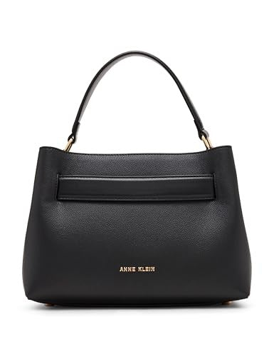 Anne Klein Womens Top Handle Satchel with Convertible Strap