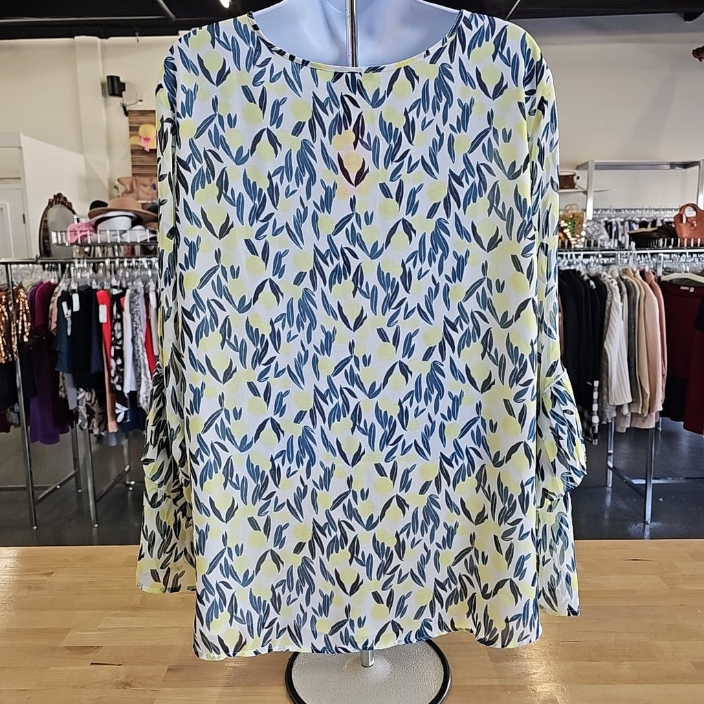 Ann Taylor Size L Green Blouse