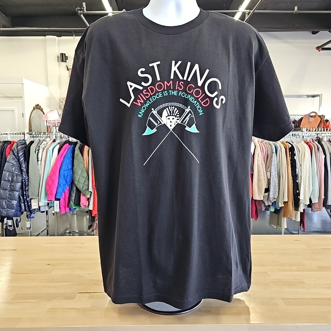 Last Kings Size XL Black MENS T-shirt