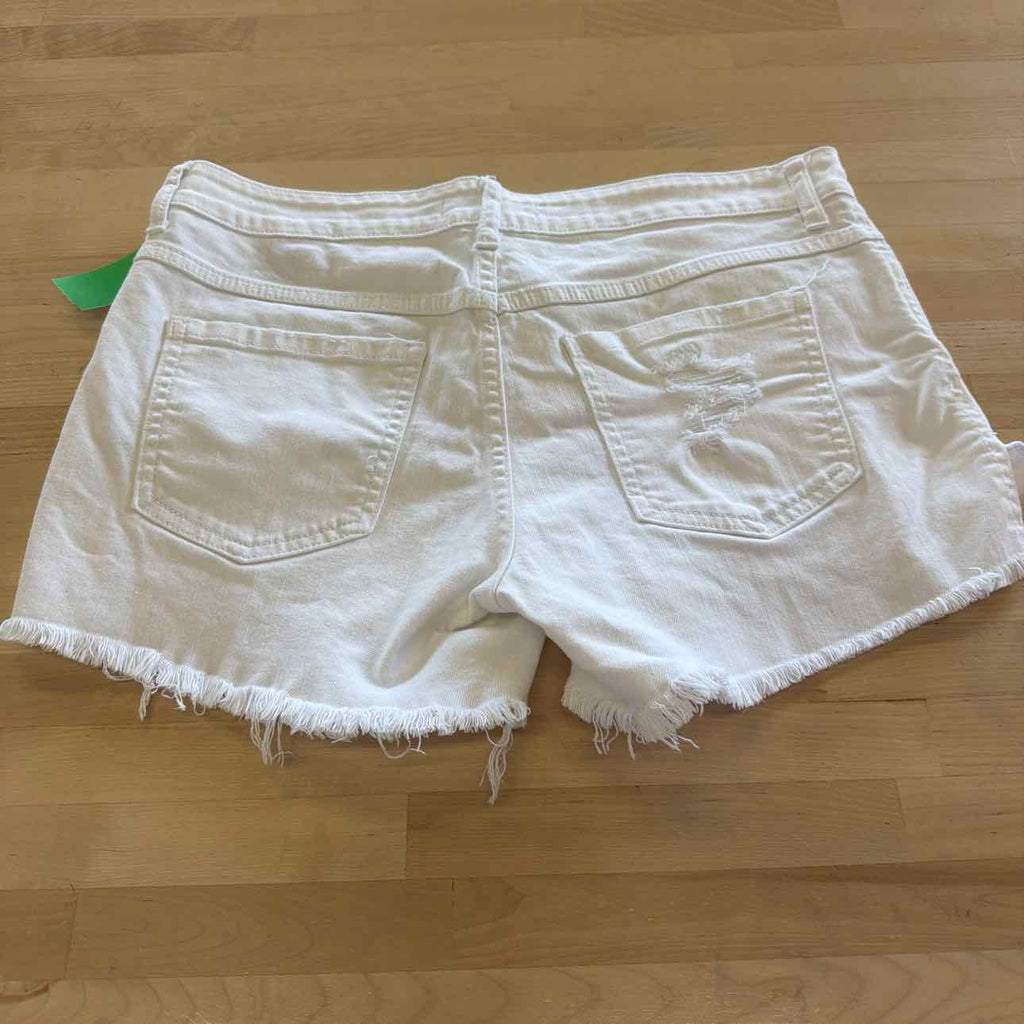 Just USA Women Size L White Preloved Shorts