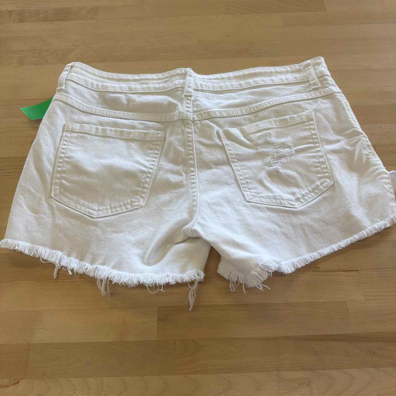 Just USA Women Size L White Preloved Shorts