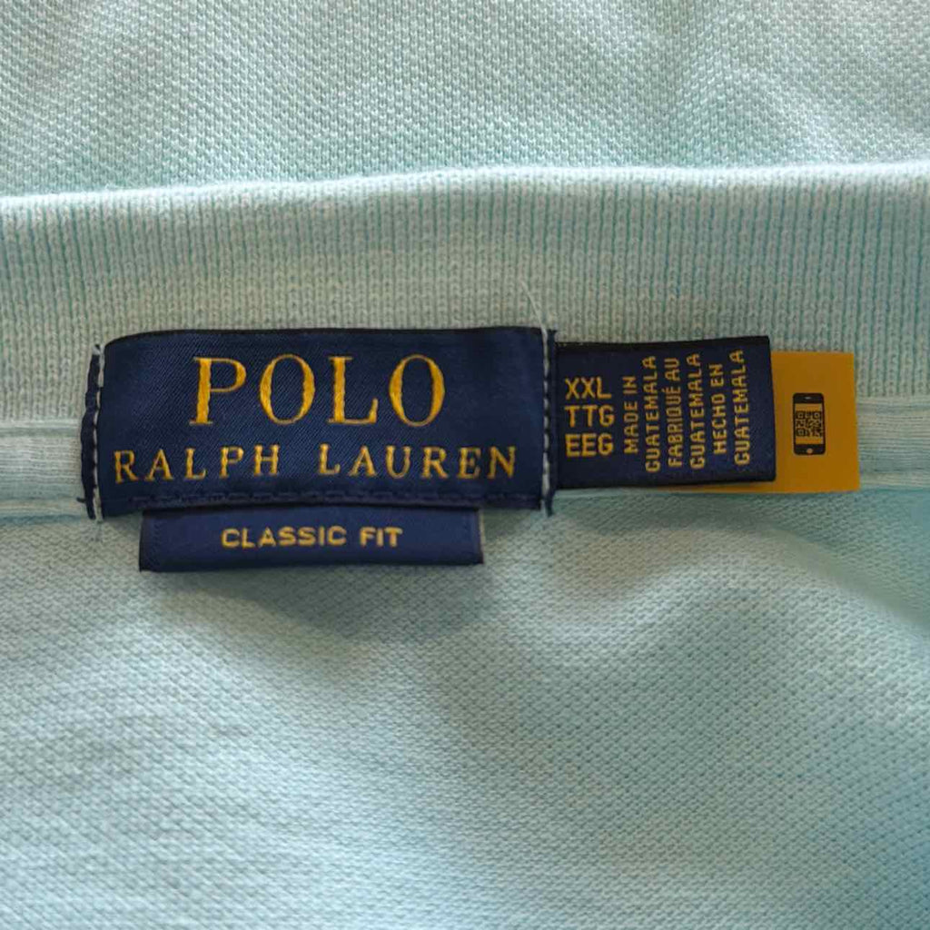 Ralph Lauren Size XXL Teal Preloved MENS Polo