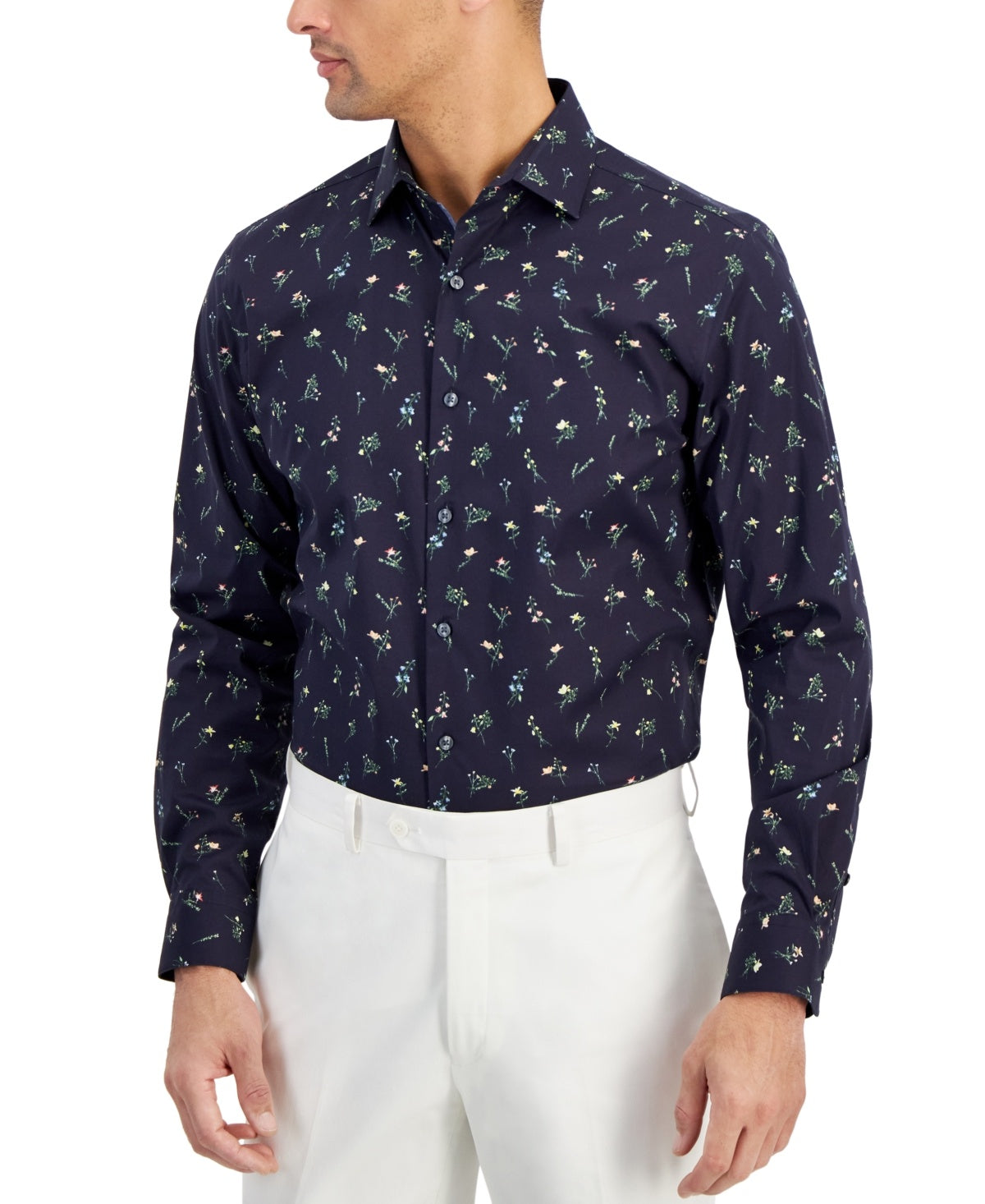 Bar III Men's Size L Blue MENS Button Down Shirt