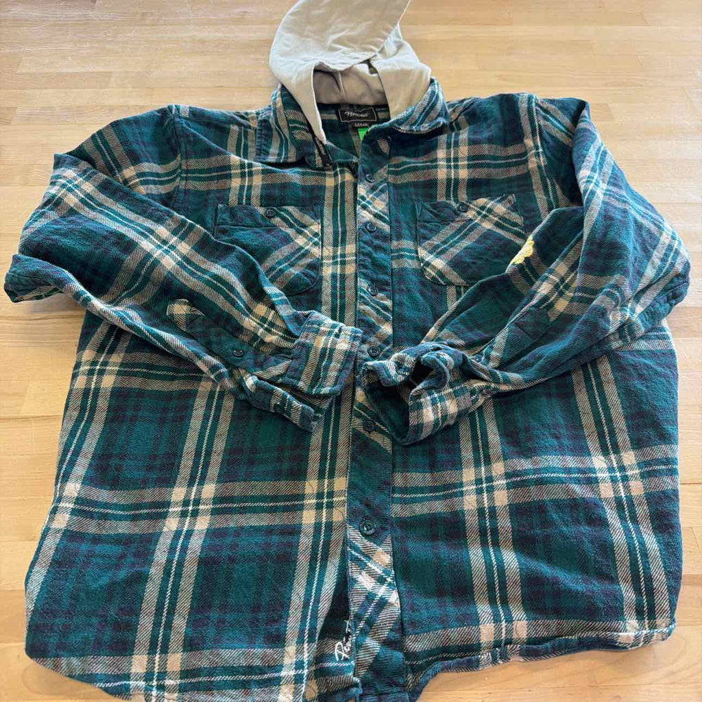 Primitive Size L Green Preloved MENS Flannel
