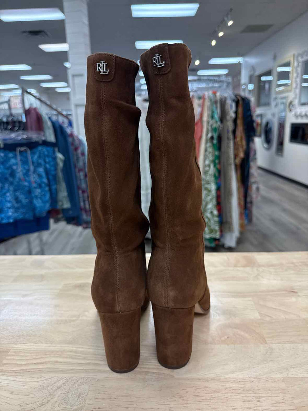 Ralph Lauren Size 9.5 Brown New Boots