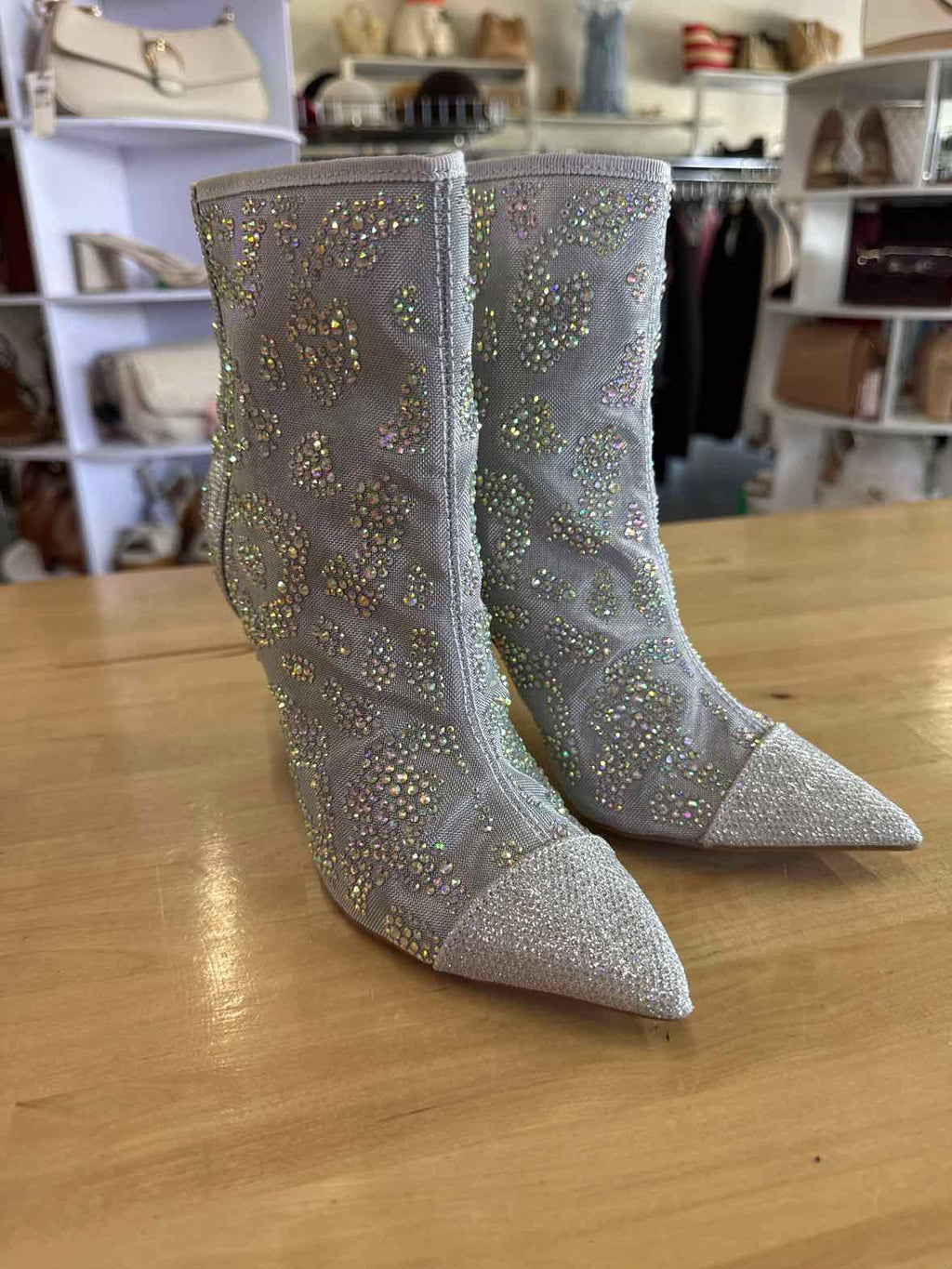 Thalia Sodi Womens Shaylene Embellished S Silver Mes 5M