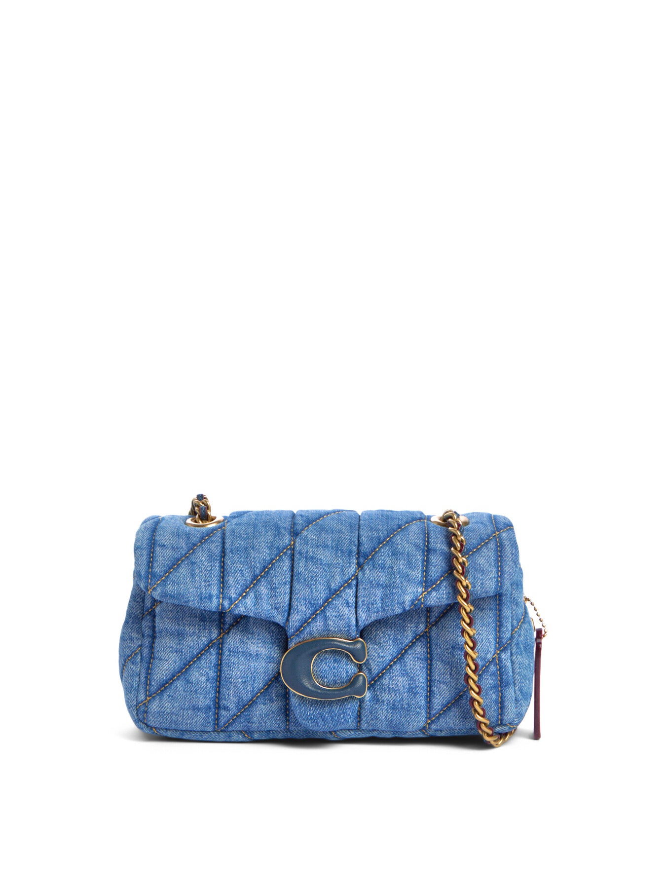 COACH Tabby 20 Quilted Denim Shoulde BrassIndigo