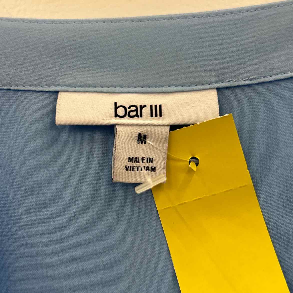 Bar III Size M Blue Button Down Shirt