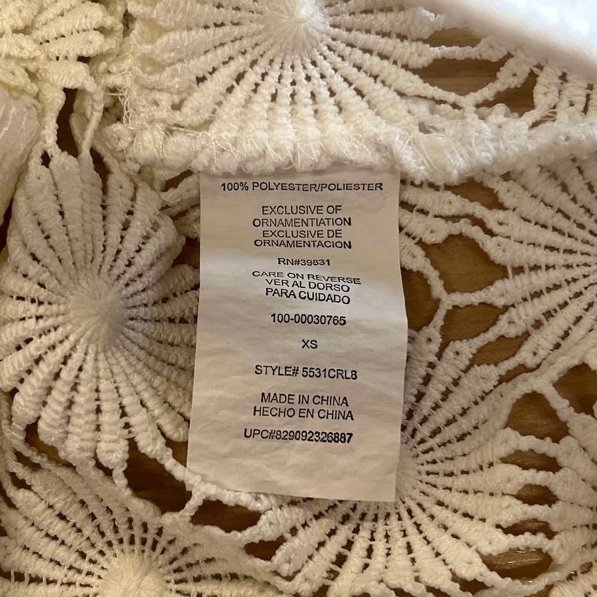 XOXO Size XS White Jacket