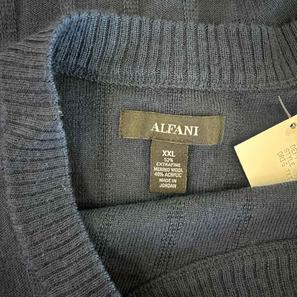 Alfani Size XXL Blue New MENS Sweater