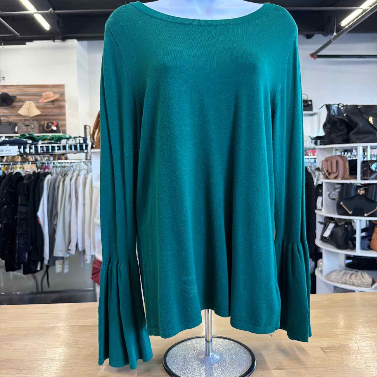 Worthington Size M Green Preloved Long Sleeve