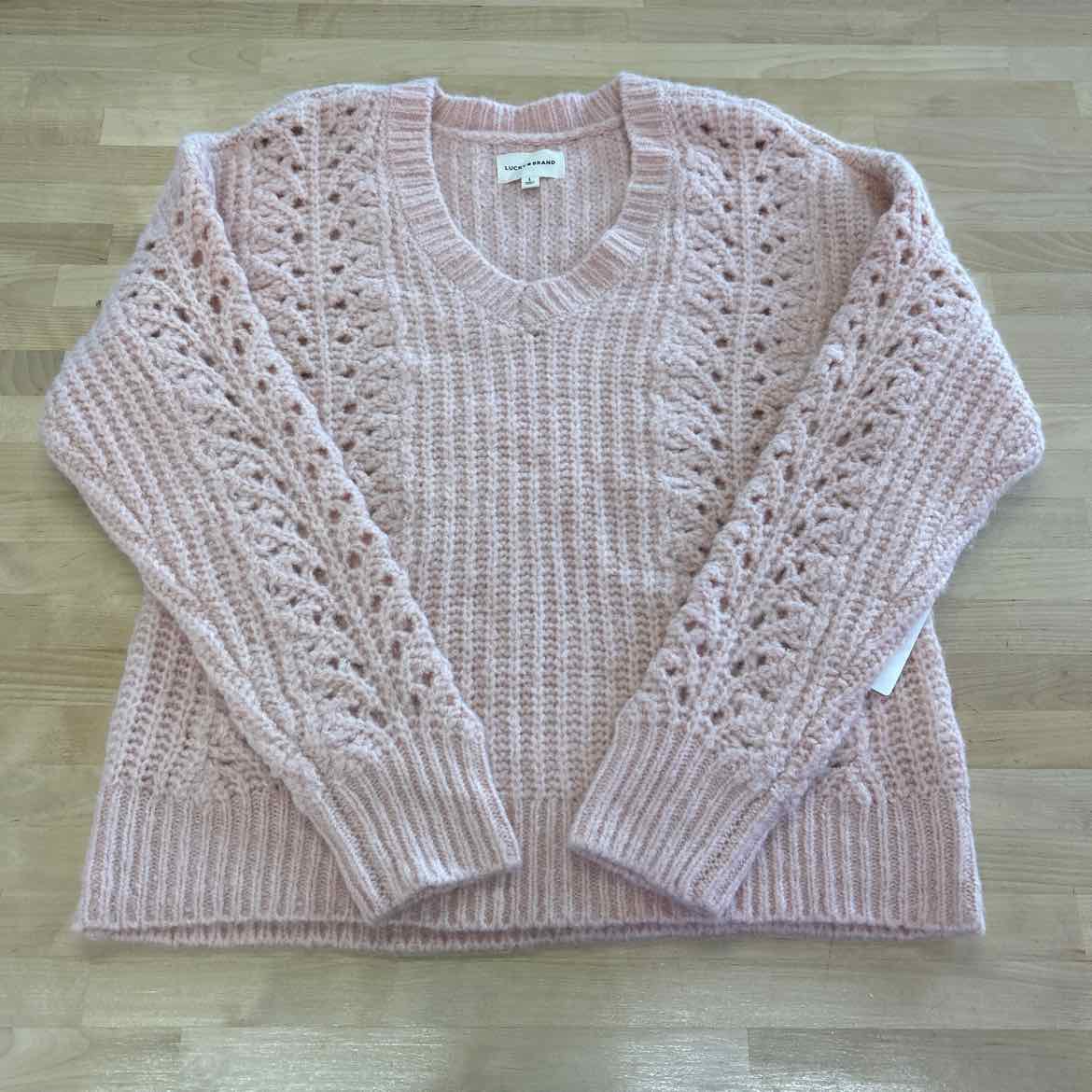 Lucky Brand Size L Pink Sweater