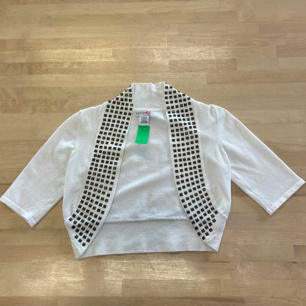 body central Size S White Preloved Cardigan
