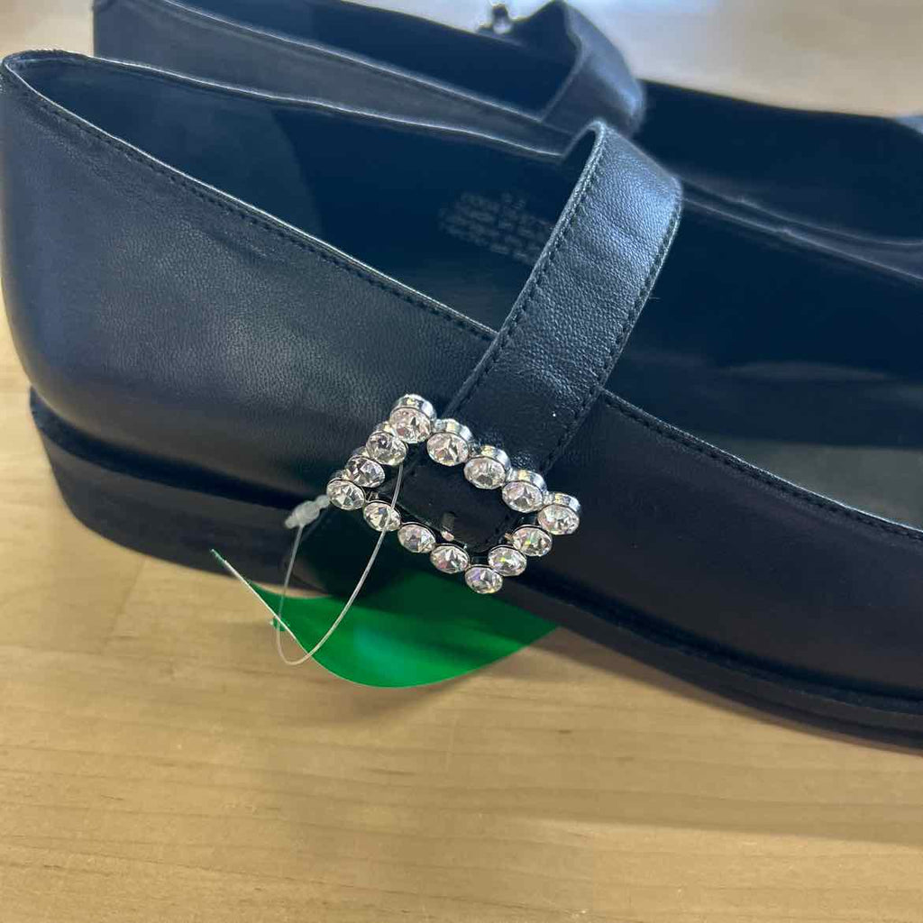 Free People Size 9.5 Black Preloved Flats