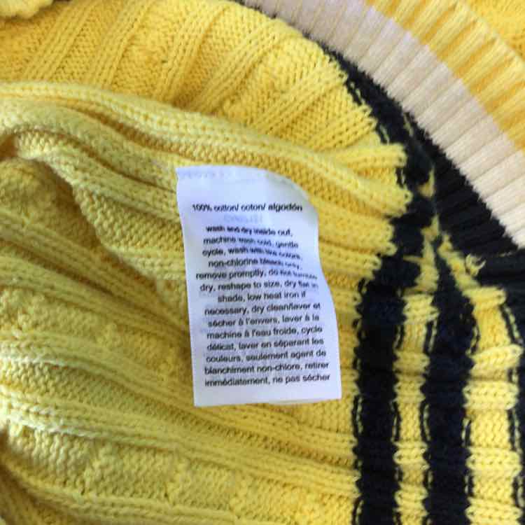 Tommy Hilfiger Size M Yellow Knit Sweater