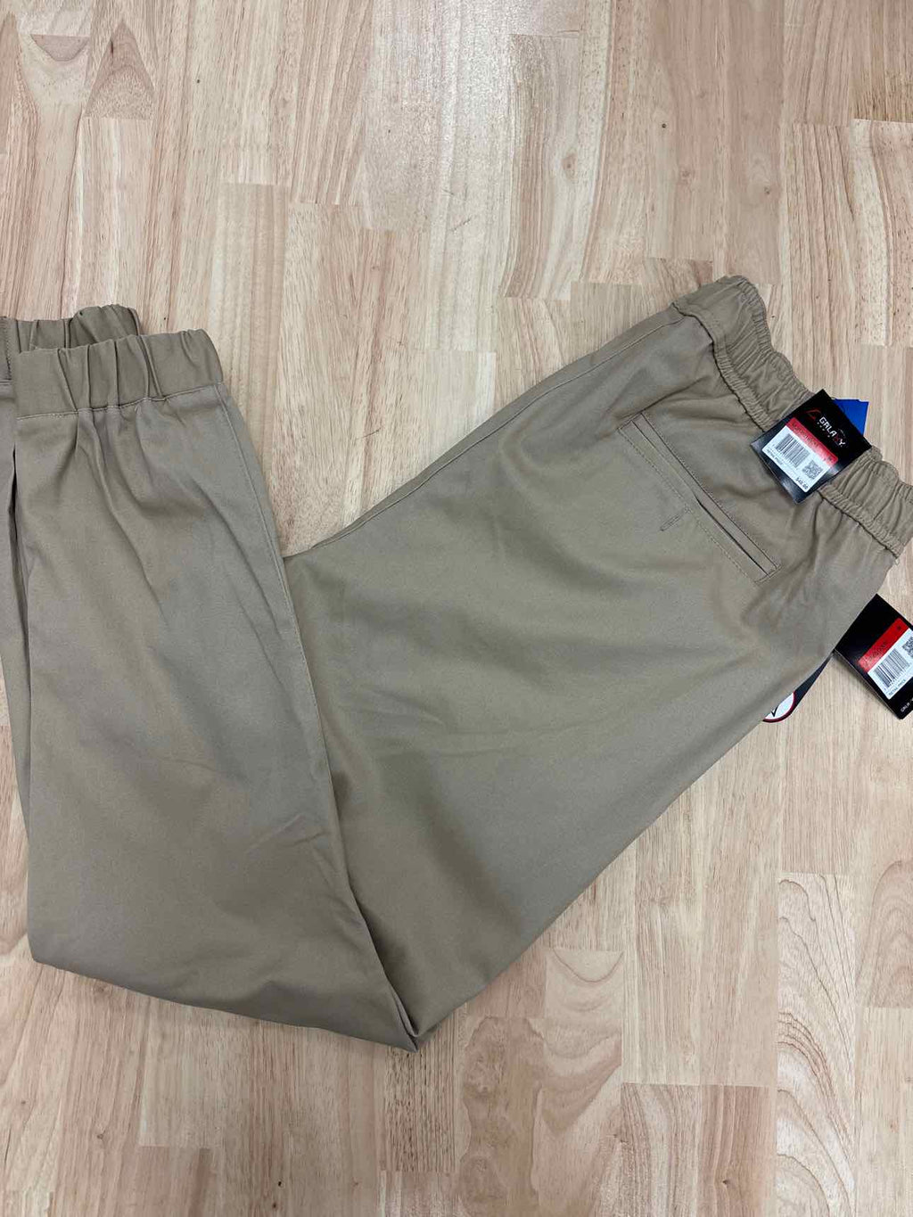 Galaxy Size M Basic Stretch Twill Joggers - Khaki