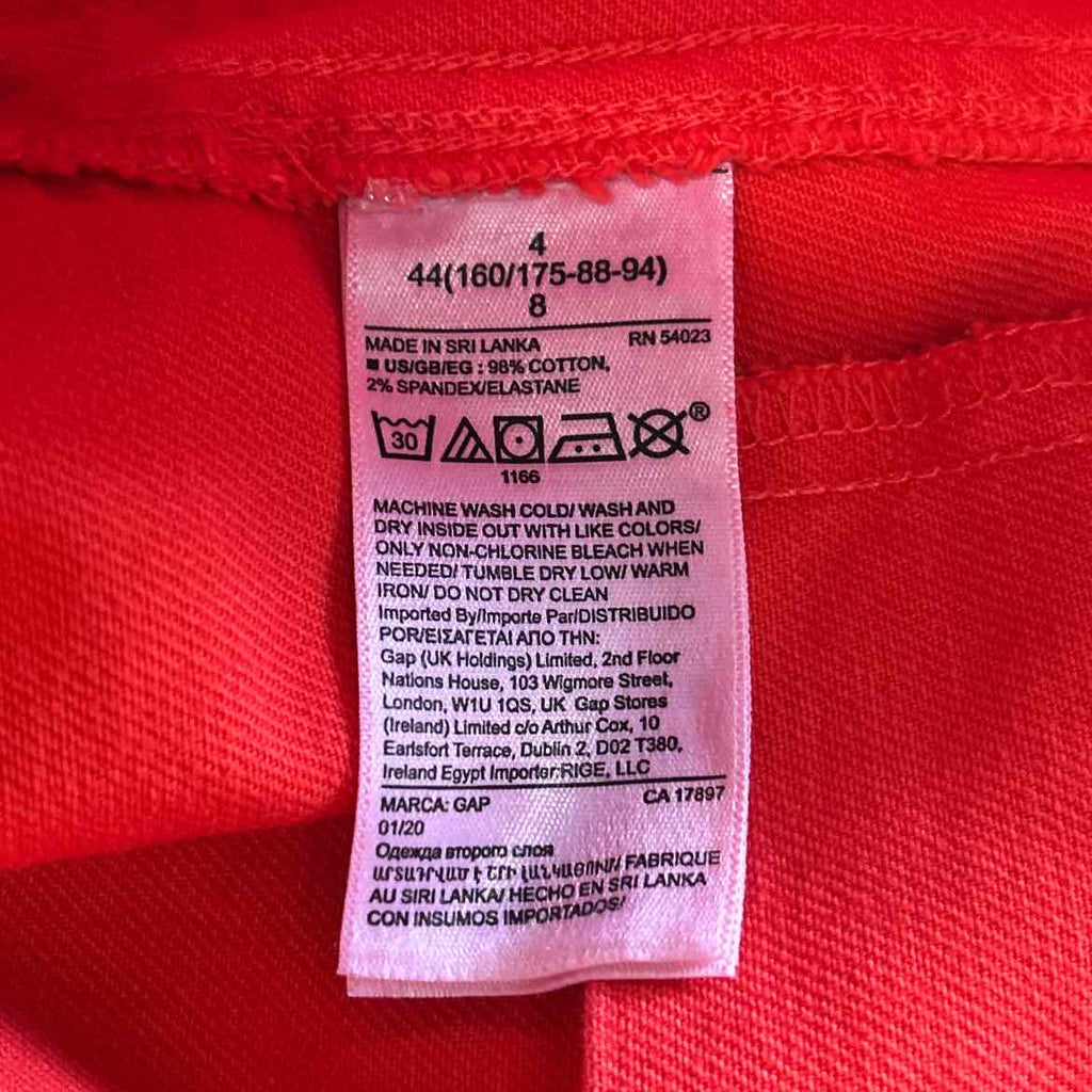 Gap Women Size 4 Orange Preloved Shorts