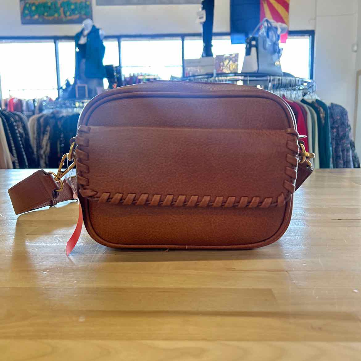 Style & Co Whip-Stitch Camera Crossbody