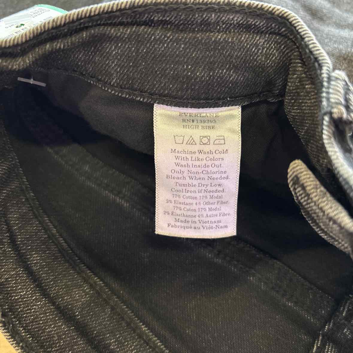 Everlane Size 26 Black Denim Preloved Jeans