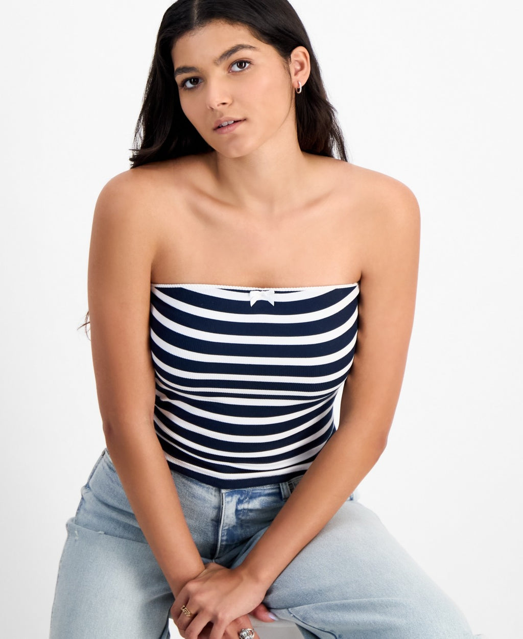 Just Polly Size XL Printed Tube Top