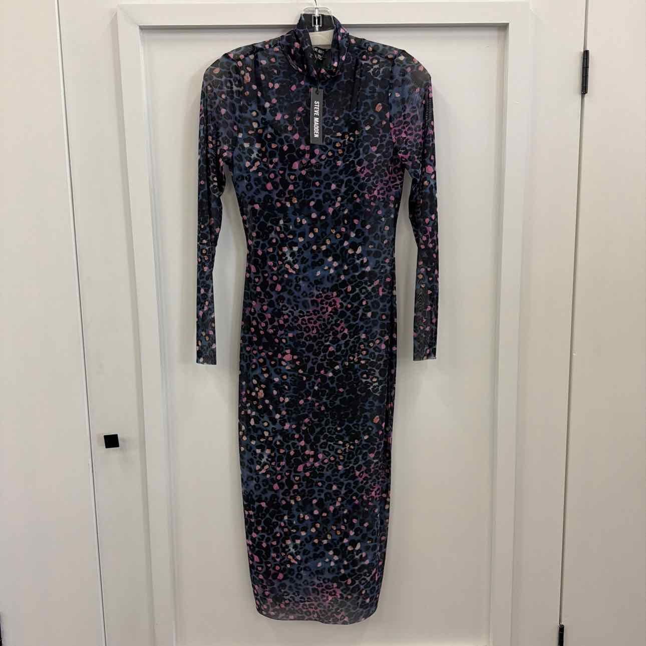 Steve Madden Women's Vivienne Animal Print Mesh Dress - Multi