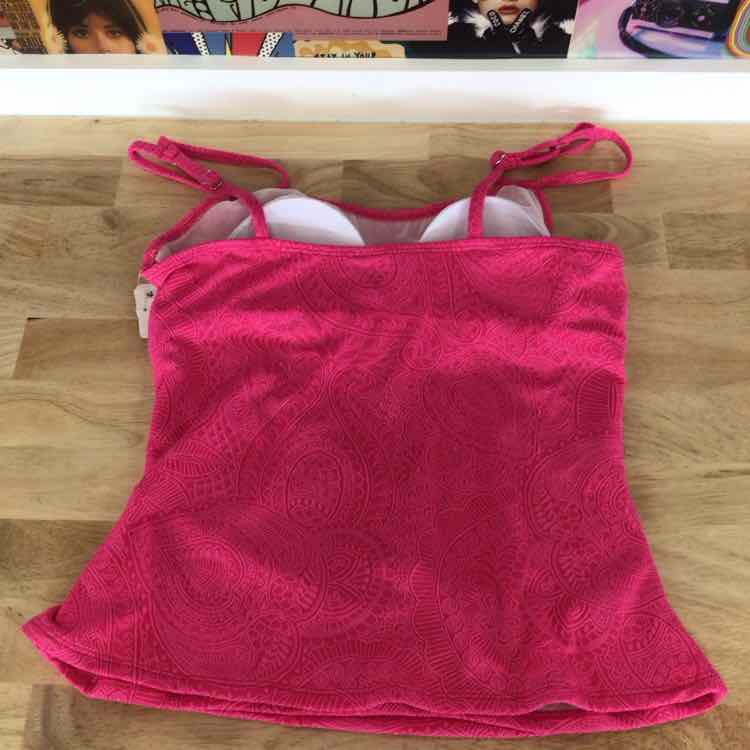 Swim Solutions Women's Paisley-Print Tunnel Tankini Top