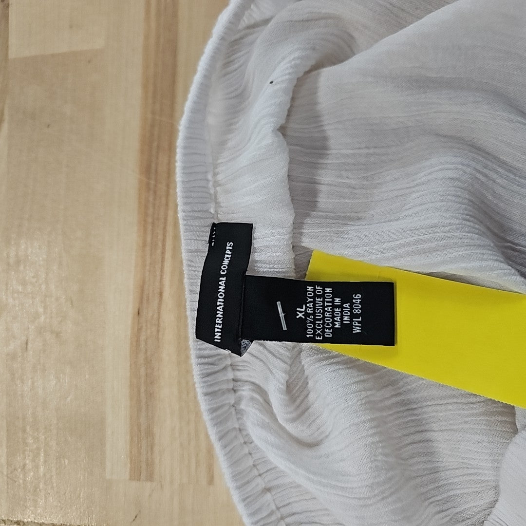 International Concepts Size XL Heather Gray Blouse