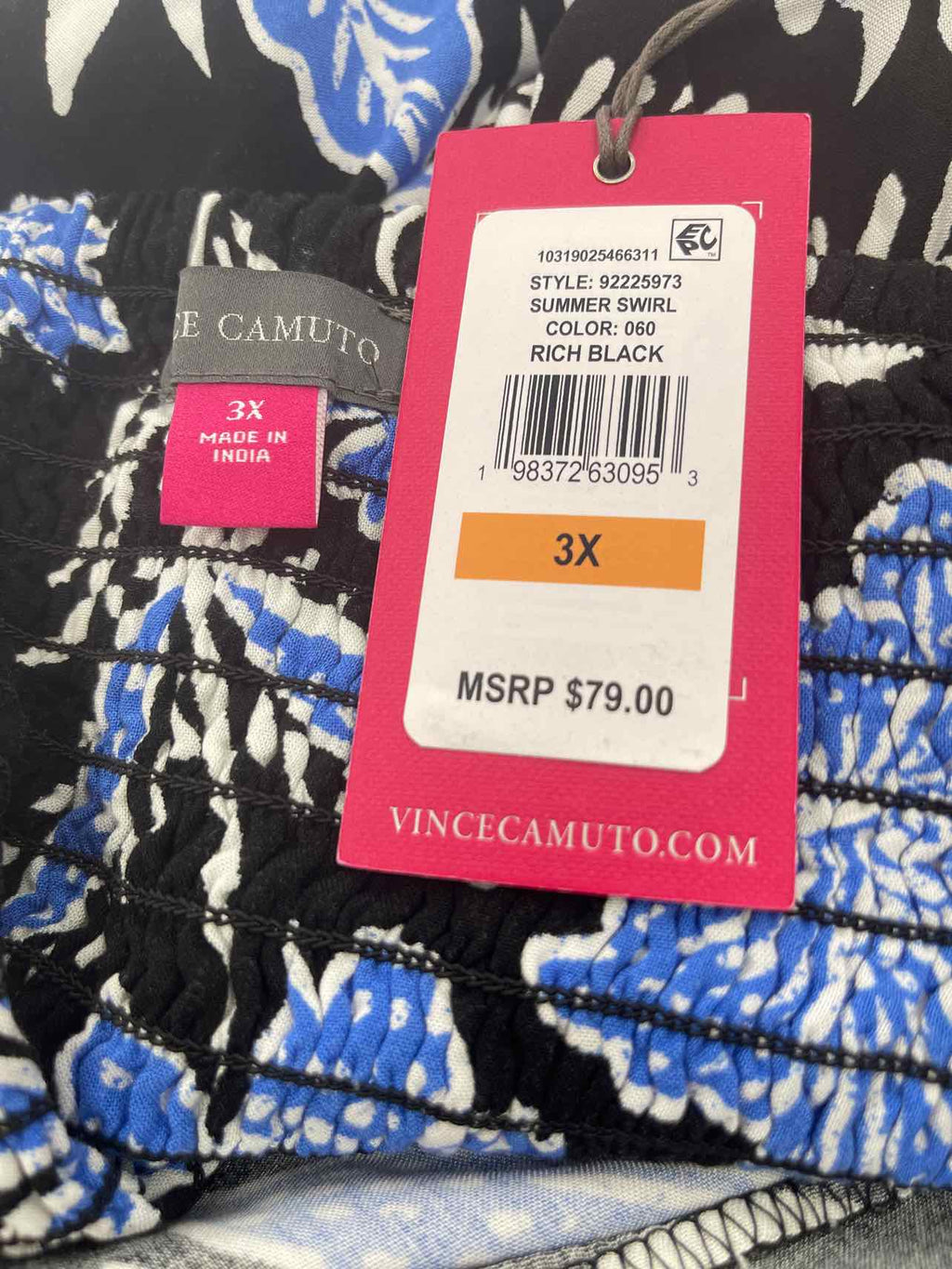 Vince Camuto Size 3X Blue New Dress