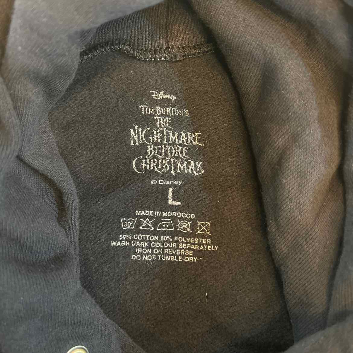 Disney Size L Black Preloved Hoodie