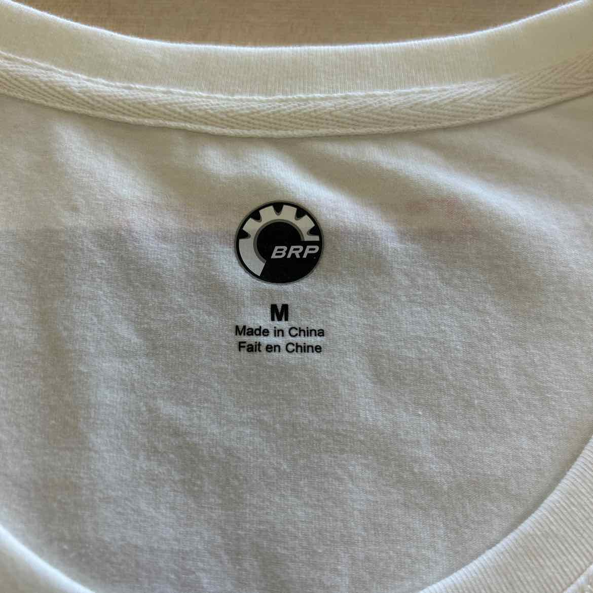 BRP Size M White T-shirt