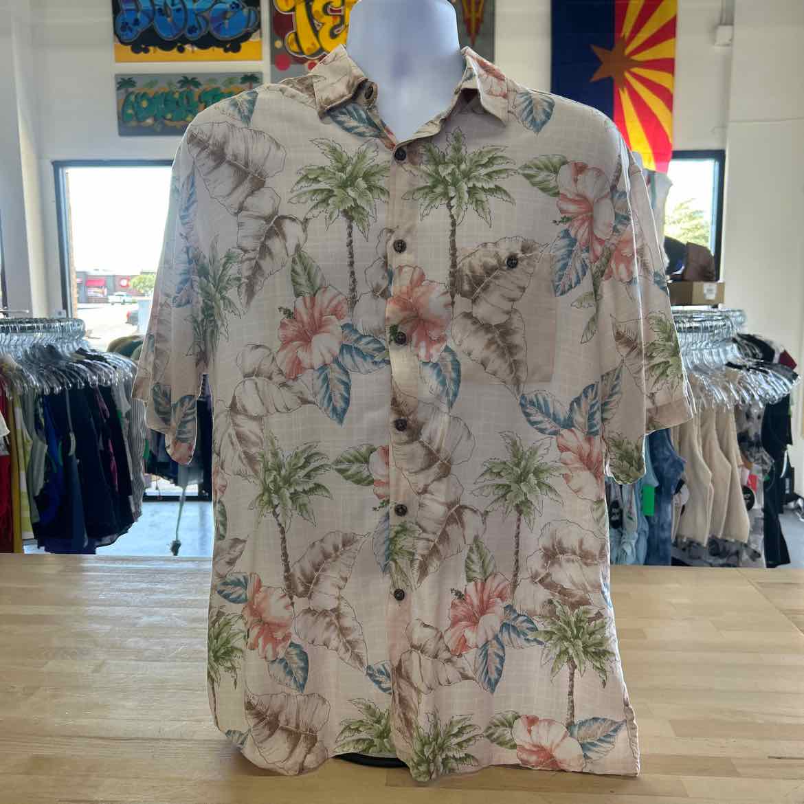 Campia Size L Multi color Preloved MENS Button Down Shirt