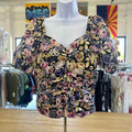 IN SF Size M Pink Yellow Preloved Blouse SS