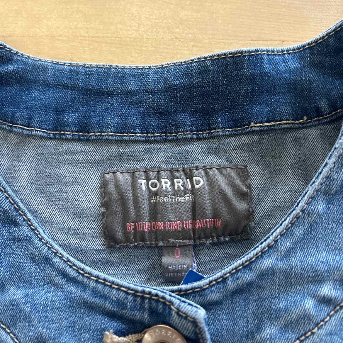 Torrid Size L Blue Denim Preloved Jacket