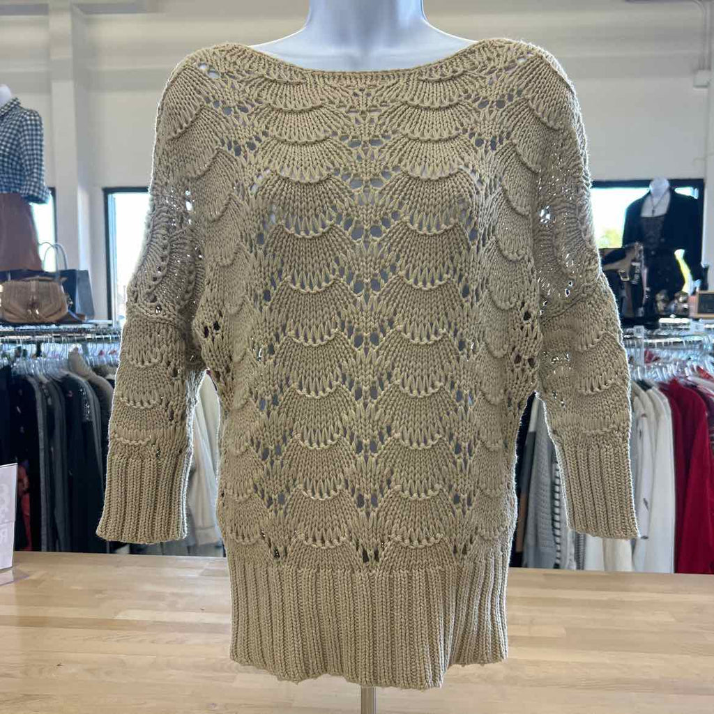 Loft Size S Beige Knit Sweater