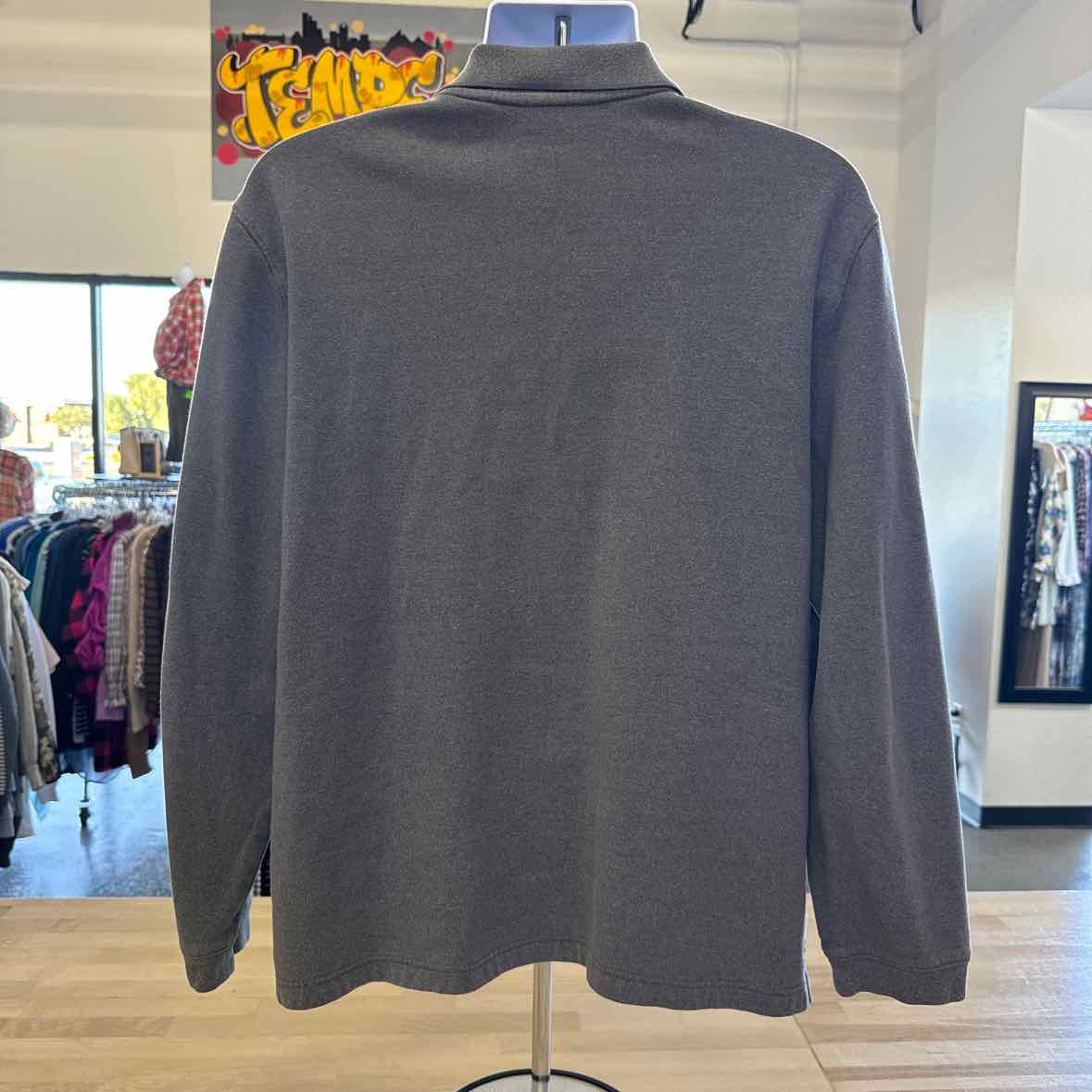 Van Huesen Size XL Gray Polo