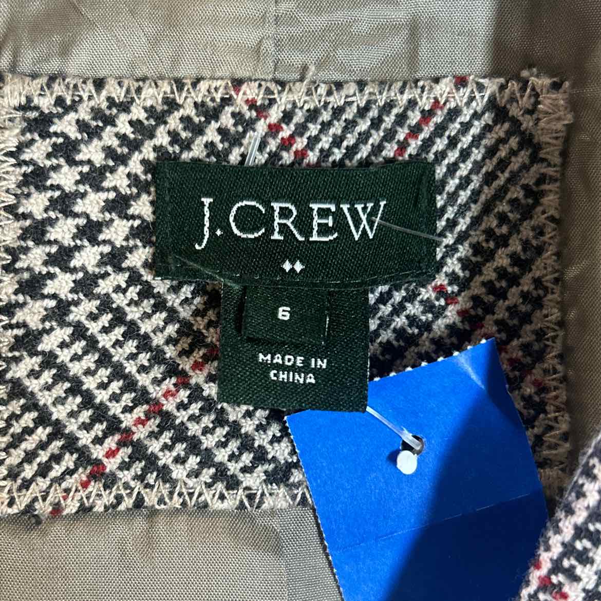 J. Crew Size 6 Brown Preloved Blazer