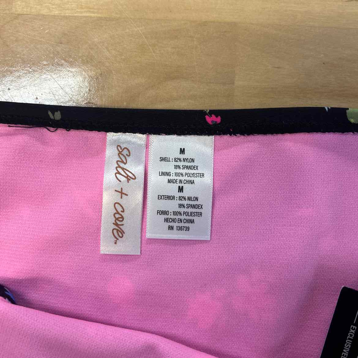 Salt + Cove Size M Floral Side-Tie Bikini Bottoms