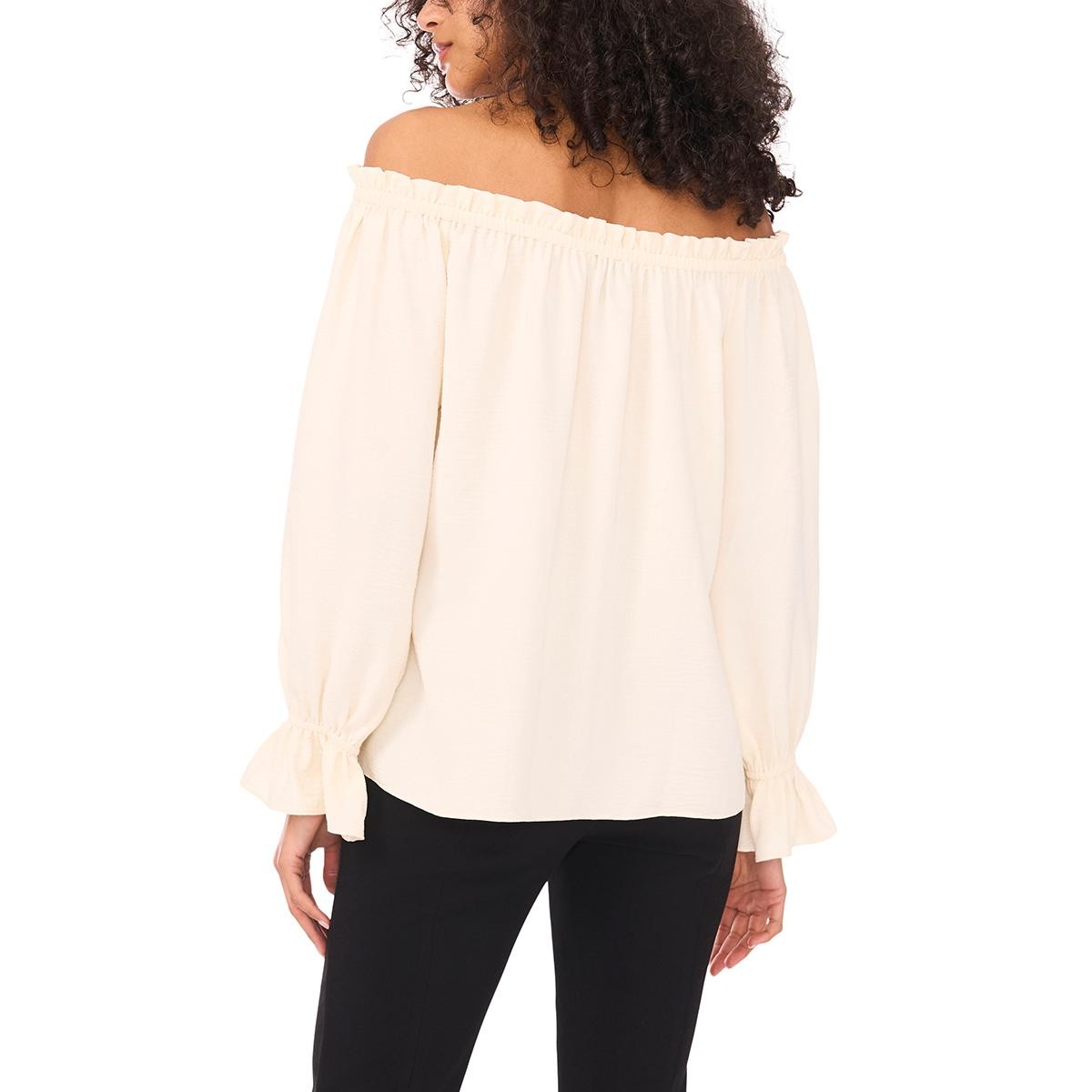 Womens MSK Off the Shoulder Ruffle Blouse