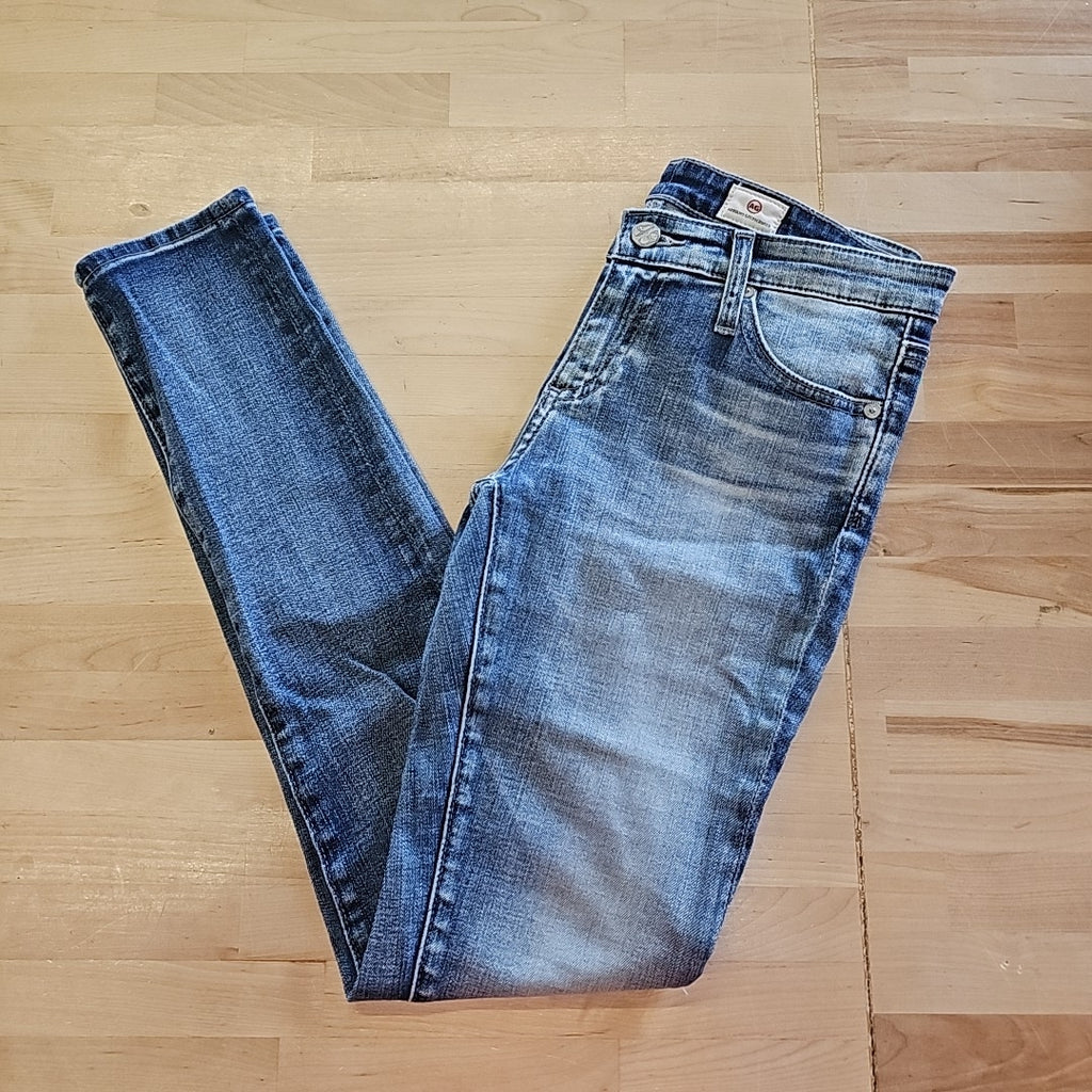 Adriano Goldschmied The Legging Ankle Size 25 Blue Denim Preloved Jeans