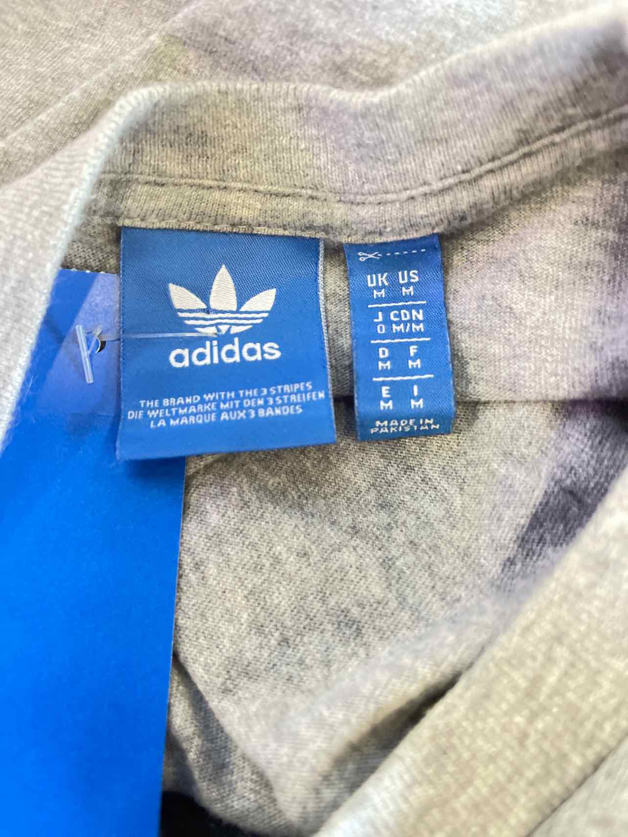 Adidas Size M Gray Preloved T-Shirt SS