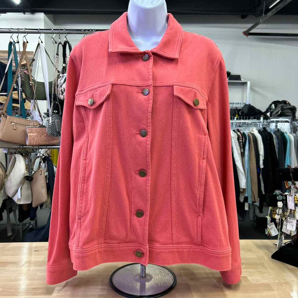 Coldwater Creek Size 1X Orange Jacket