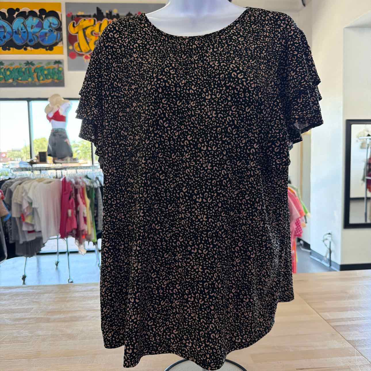 Adrianna Papell Size XL Black Preloved Sleeveless