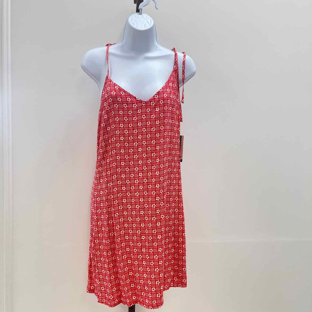 Rip Curl Size XS Cala Mayor Tie-Strap Mini Dress - Red